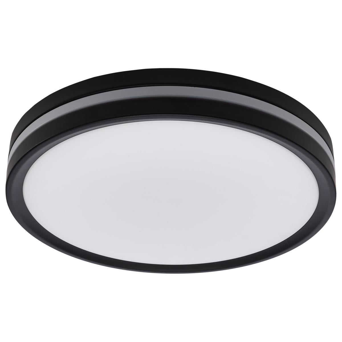 11 Inch Surface Mount with Night Light - 5 CCT Selectable - Matte Black Finish - Satco 62-1691