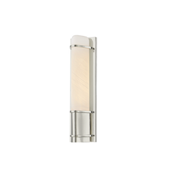 Tottenville Wall Sconce 16.25" by Hudson Valley Lighting – Dimmable Matte Cloud Glass & Versatile Design