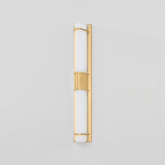Tottenville Large Wall Sconce by Hudson Valley Lighting - Dimmable, Matte Cloud Glass, UL Damp Rated, 27"H