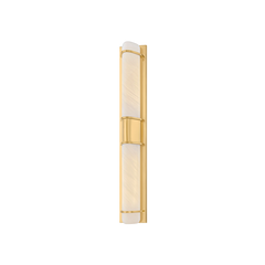 Tottenville Large Wall Sconce by Hudson Valley Lighting - Dimmable, Matte Cloud Glass, UL Damp Rated, 27"H
