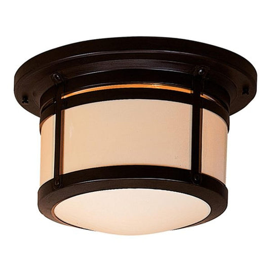 12″ Berkeley Flush Ceiling Mount - BCM-12CR-BZ - Bronze by Arroyo Craftsman