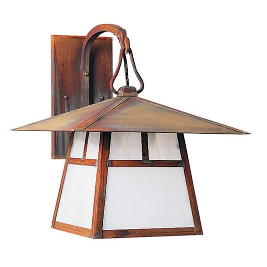 12″ Carmel Wall Mount With T-Bar Overlay - CB-12TWO-RC - Raw Copper by Arroyo Craftsman