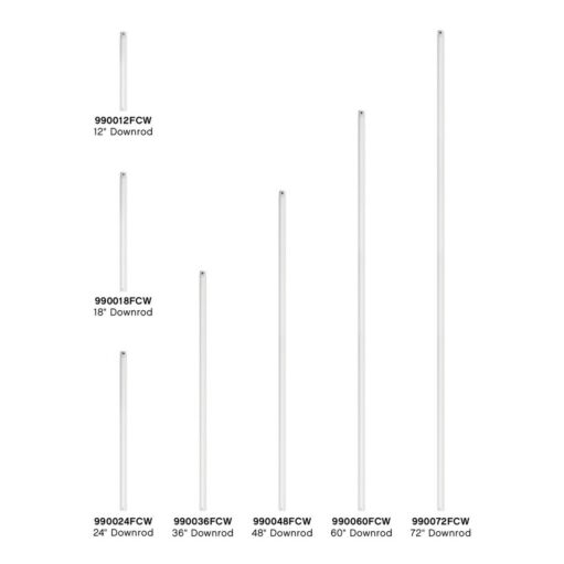 12" Downrod - Chalk White by Hinkley Lighting
