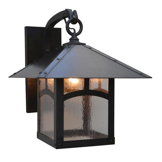 12″ Evergreen Wall Mount With Classic Arch Overlay - EB-12ACS-BZ - Bronze by Arroyo Craftsman
