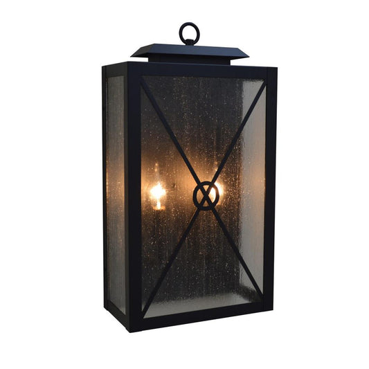 12″ Exeter Sconce - EXS-12CS-BK - Satin Black by Arroyo Craftsman
