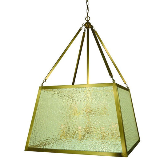 12-Light Brused Brass Avery Foyer Chandelier - 5890 BR by Framburg
