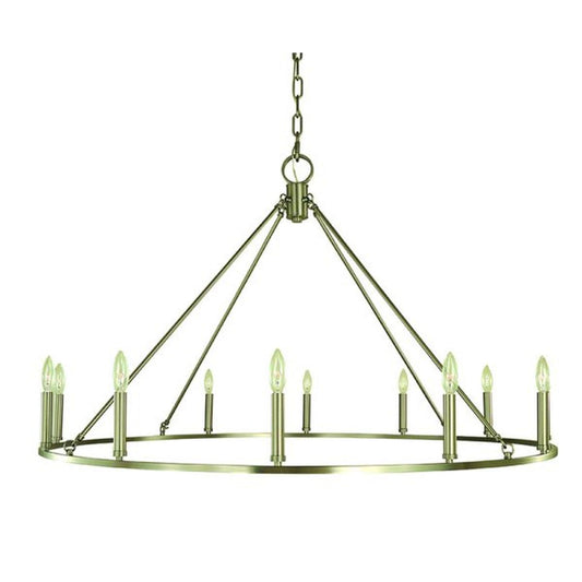 12-Light Brushed Nickel Midtown Dining Chandelier - 5652 BN by Framburg