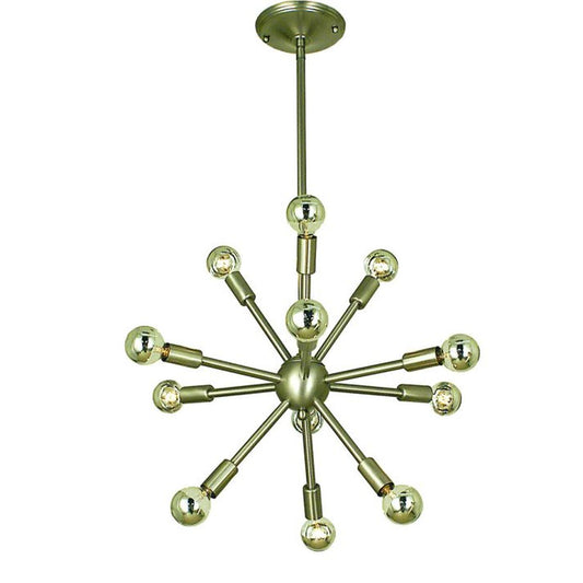 12-Light Brushed Nickel Simone Chandelier - 4393 BN by Framburg