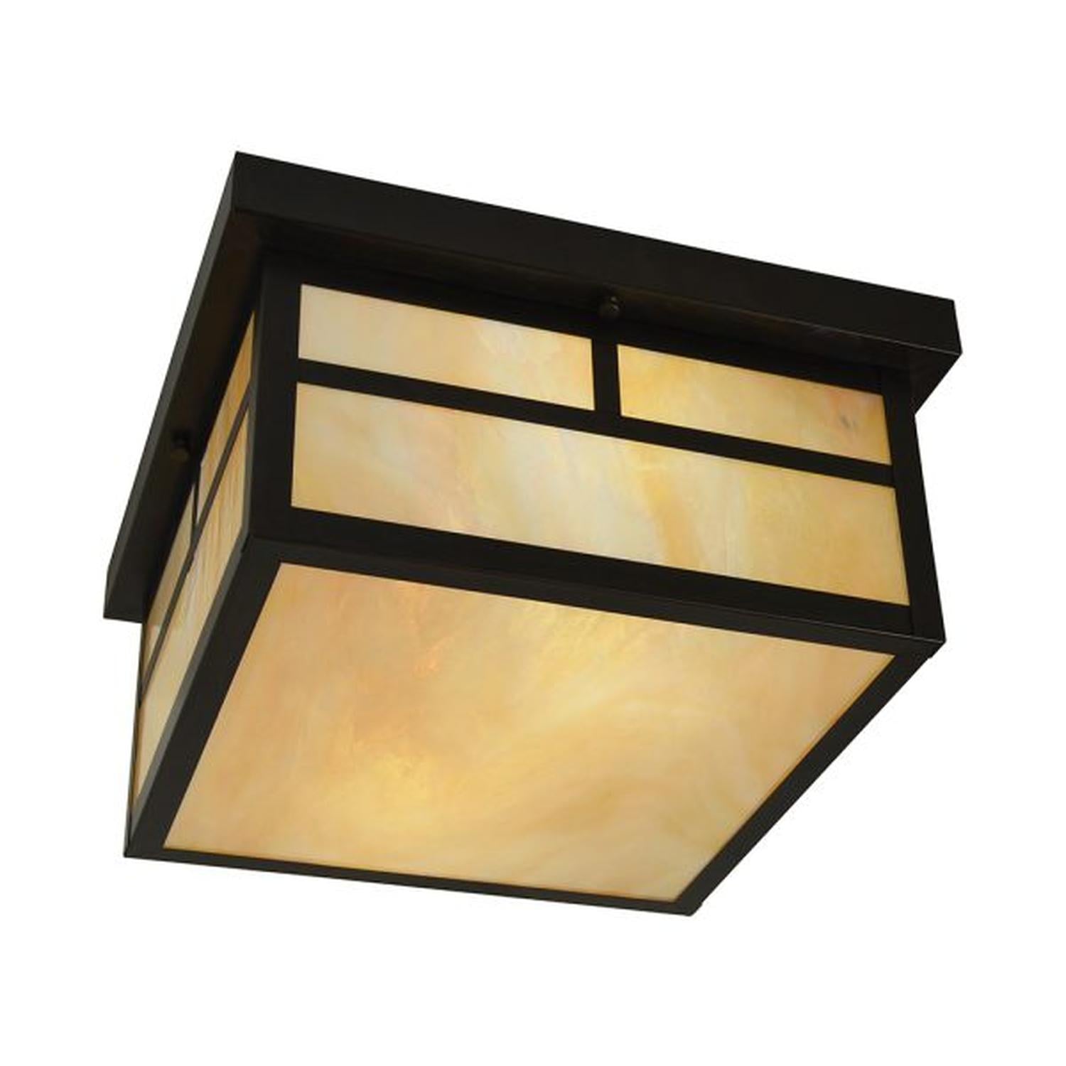 12″ Mission Flush Ceiling Mount With T-Bar Overlay - MCM-12TGW-BZ - Bronze by Arroyo Craftsman