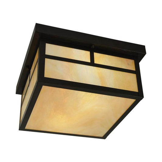 12″ Mission Flush Ceiling Mount With T-Bar Overlay - MCM-12TGW-BZ - Bronze by Arroyo Craftsman