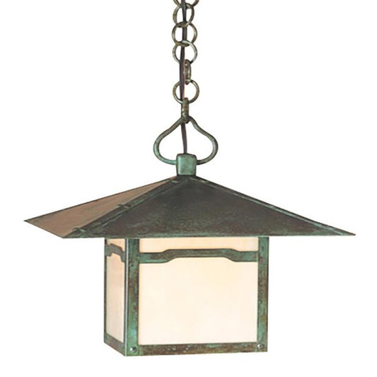 12″ Monterey Pendant With Cloud Lift Overlay - MH-12CLOF-VP - Verdigris Patina by Arroyo Craftsman