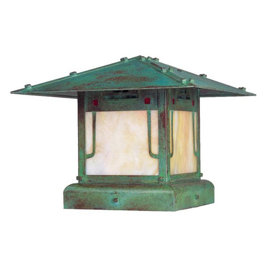 12″ Pagoda Column Mount - PDC-12GRC-VP - Verdigris Patina by Arroyo Craftsman