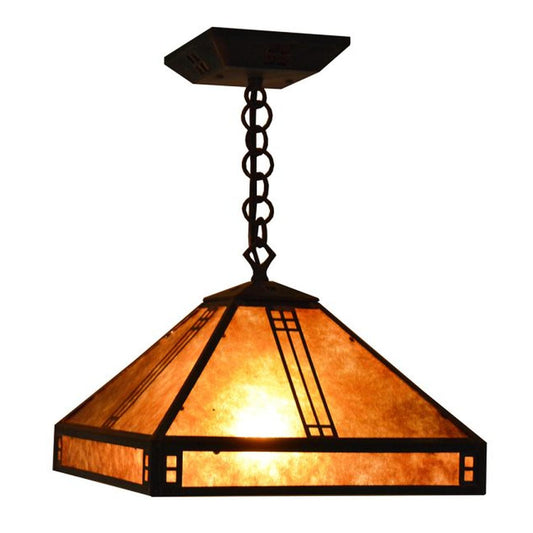 12″ Prairie Pendant - PH-12M-BZ - Bronze by Arroyo Craftsman