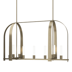 Hubbardton Forge Triomphe 9-Light Linear Pendant - Soft Gold, Part Number .
