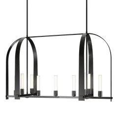 Hubbardton Forge Triomphe 9-Light Linear Pendant - Ink, Part Number .