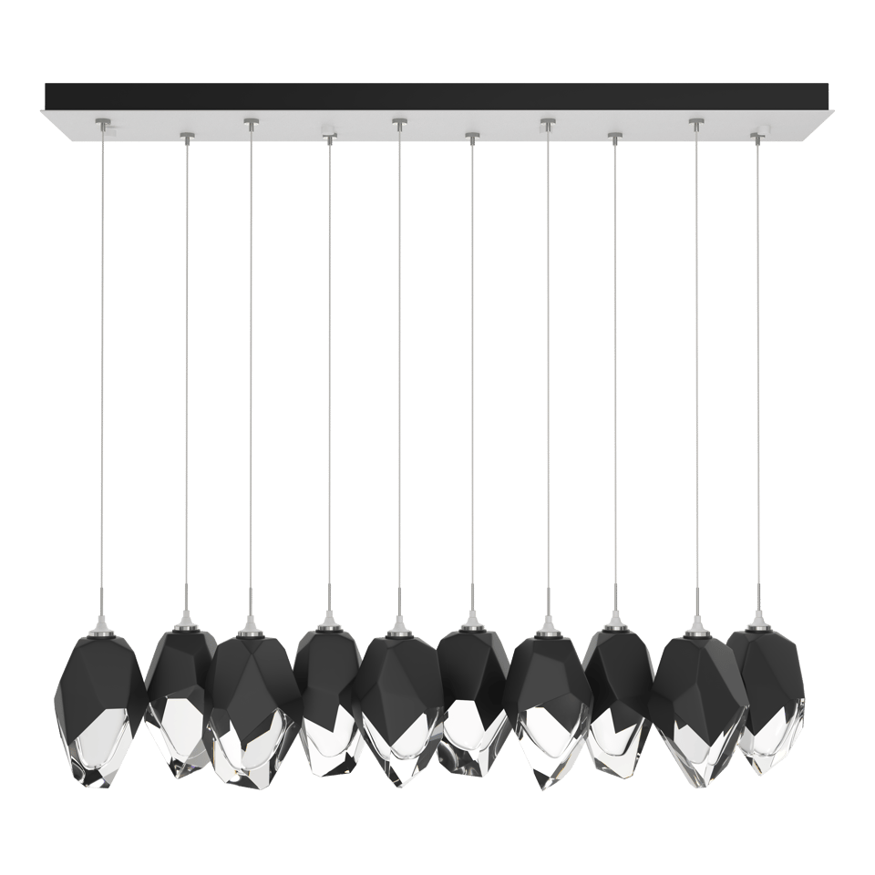 Hubbardton Forge Chrysalis 10-Light Crystal Pendant with Adjustable Height & Dimmable Feature