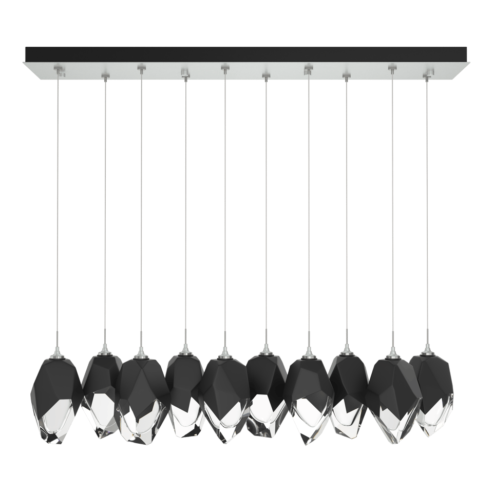 Hubbardton Forge Chrysalis 10-Light Crystal Pendant with Adjustable Height & Dimmable Feature