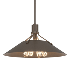 Hubbardton Forge Henry Pendant Light Fixture With 4 Bulb Capacity, Artisan Craftsmanship, & Adjustable Height