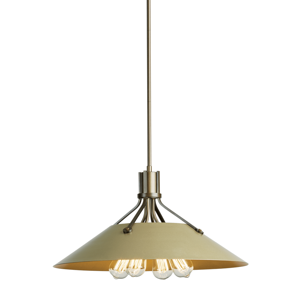 Hubbardton Forge Henry Pendant Light Fixture With 4 Bulb Capacity, Artisan Craftsmanship, & Adjustable Height