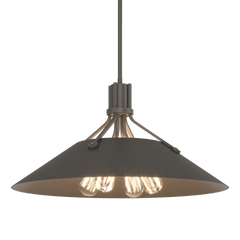 Hubbardton Forge Henry Pendant Light Fixture With 4 Bulb Capacity, Artisan Craftsmanship, & Adjustable Height