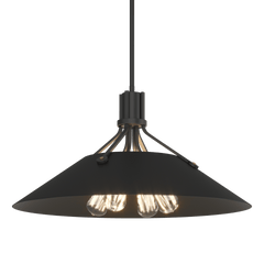 Hubbardton Forge Henry Pendant Light Fixture With 4 Bulb Capacity, Artisan Craftsmanship, & Adjustable Height