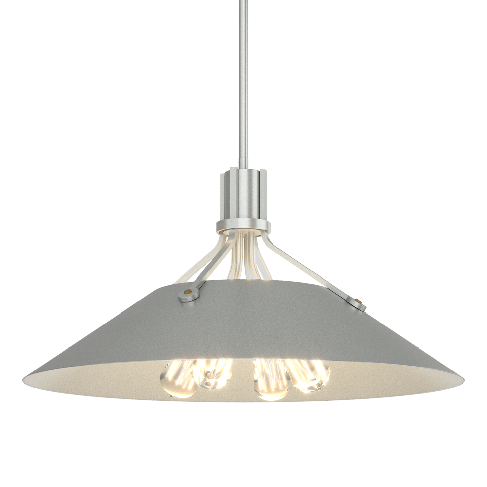 Hubbardton Forge Henry Pendant Light Fixture With 4 Bulb Capacity, Artisan Craftsmanship, & Adjustable Height