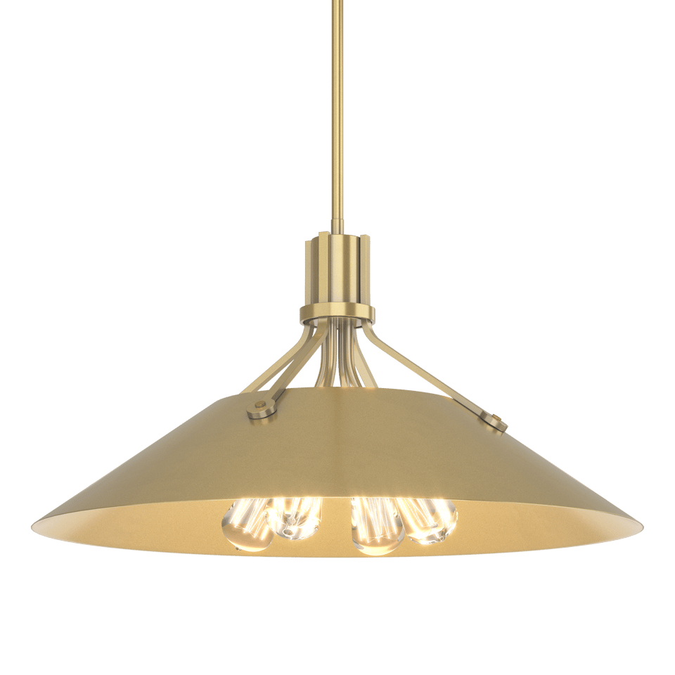 Hubbardton Forge Henry Pendant Light Fixture With 4 Bulb Capacity, Artisan Craftsmanship, & Adjustable Height