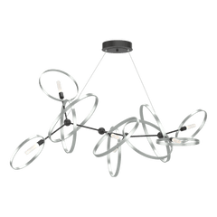 Celesse Pendant Light by Hubbardton Forge, Adjustable 35"-85", Dimmable, Multiple Finishes