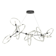Celesse Pendant Light by Hubbardton Forge, Adjustable 35"-85", Dimmable, Multiple Finishes