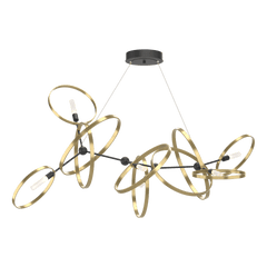 Celesse Pendant Light by Hubbardton Forge, Adjustable 35"-85", Dimmable, Multiple Finishes