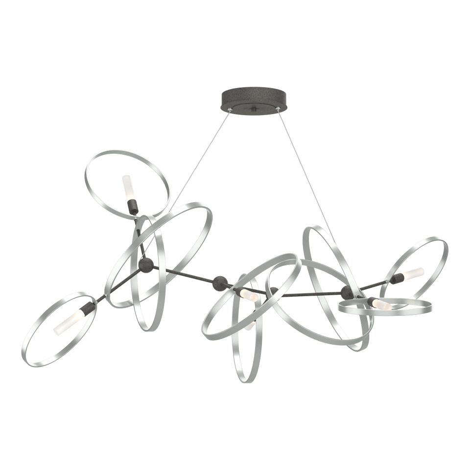 Celesse Pendant Light by Hubbardton Forge, Adjustable 35"-85", Dimmable, Multiple Finishes