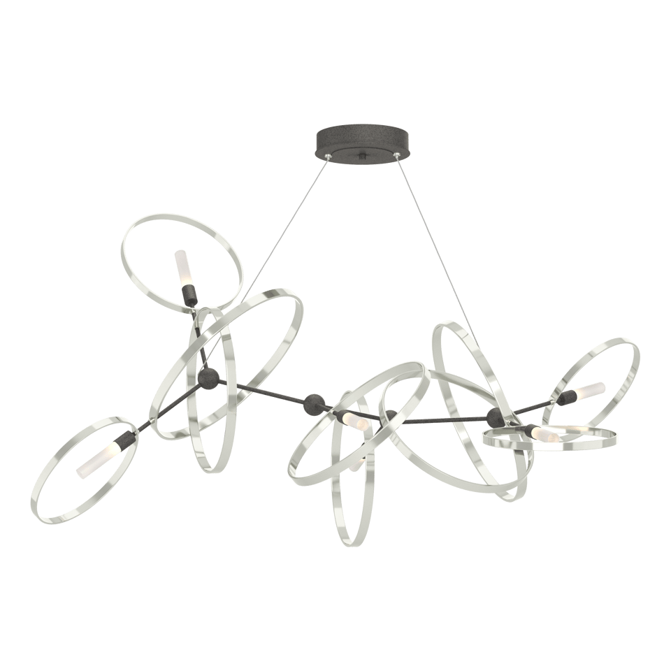 Celesse Pendant Light by Hubbardton Forge, Adjustable 35"-85", Dimmable, Multiple Finishes