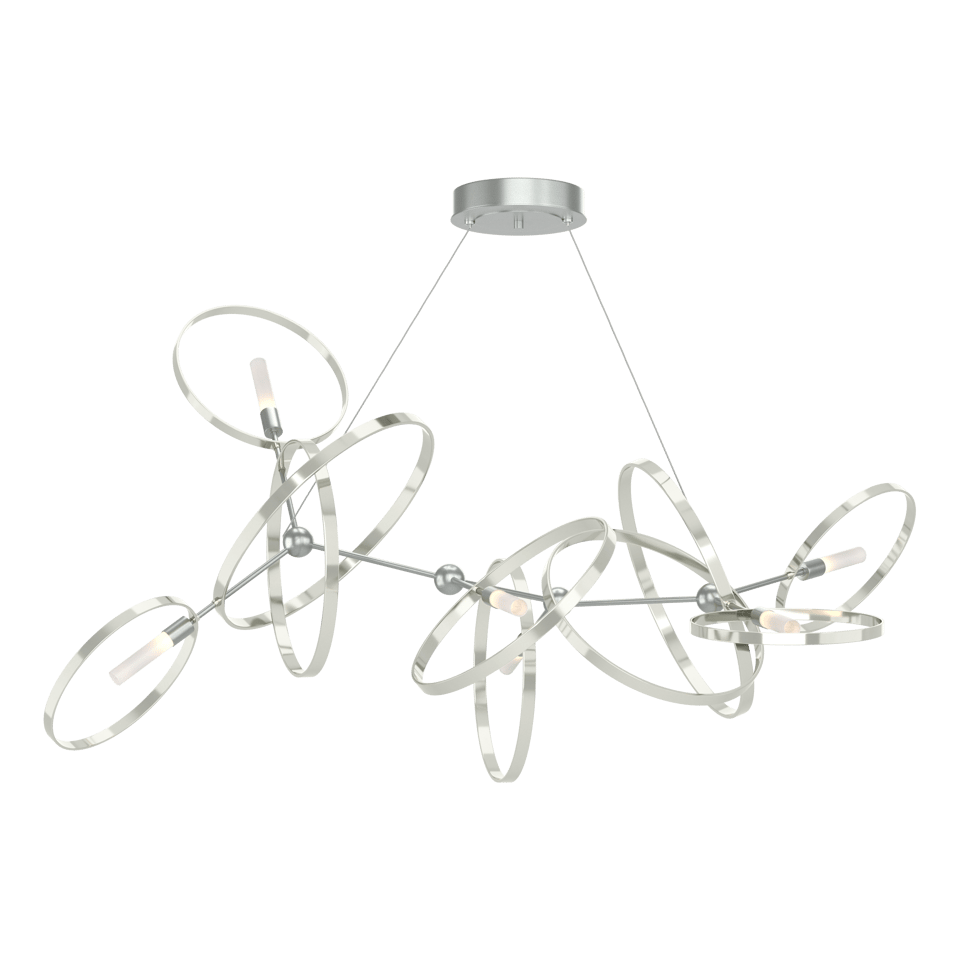 Celesse Pendant Light by Hubbardton Forge, Adjustable 35"-85", Dimmable, Multiple Finishes