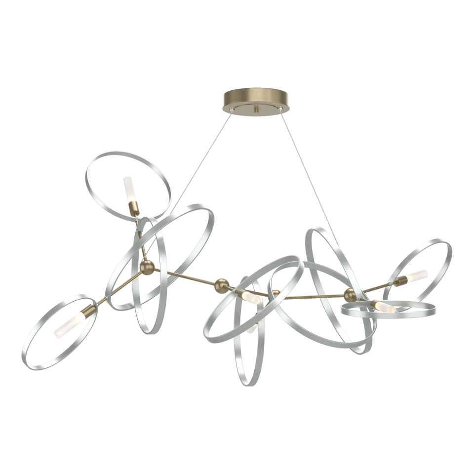 Celesse Pendant Light by Hubbardton Forge, Adjustable 35"-85", Dimmable, Multiple Finishes