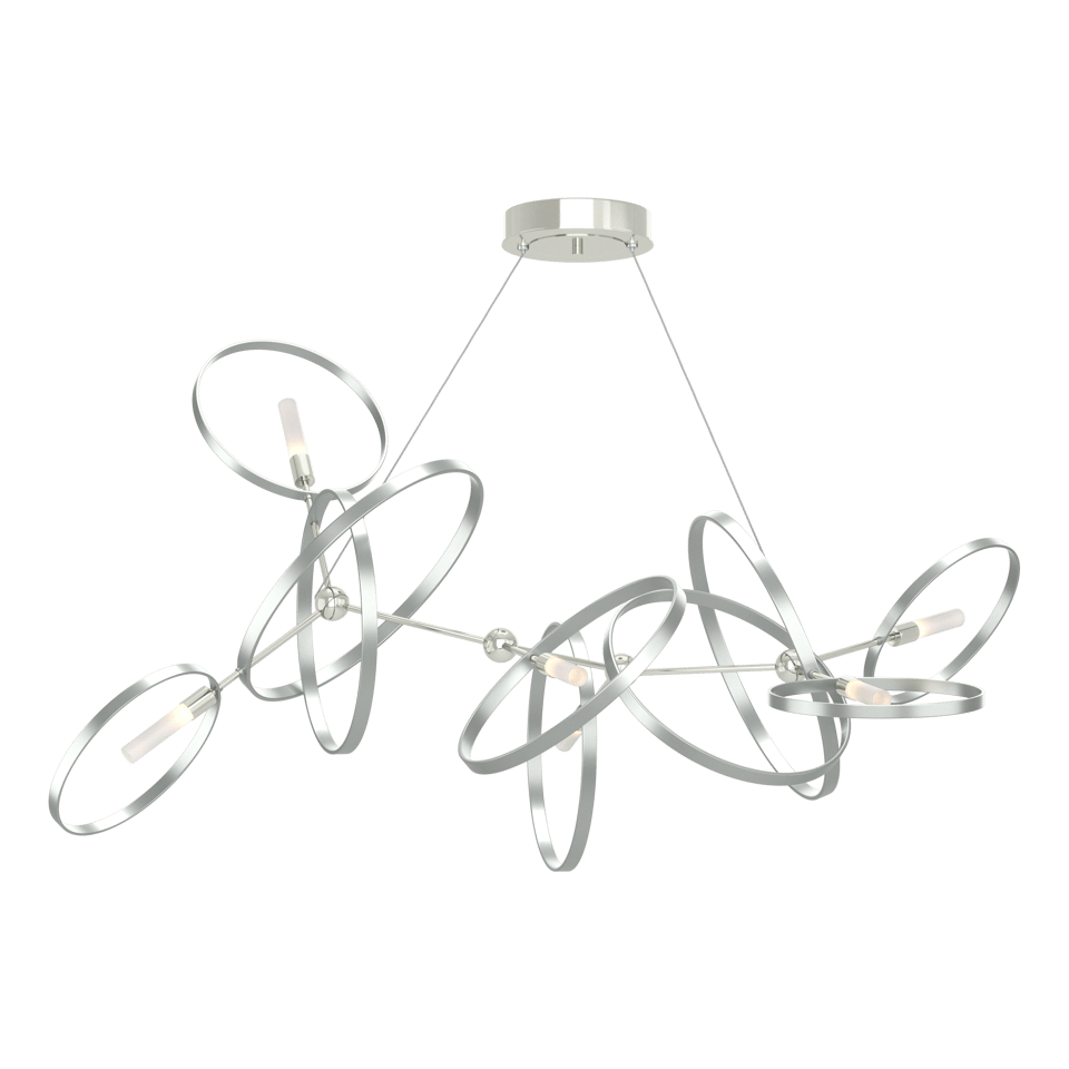 Celesse Pendant Light by Hubbardton Forge, Adjustable 35"-85", Dimmable, Multiple Finishes