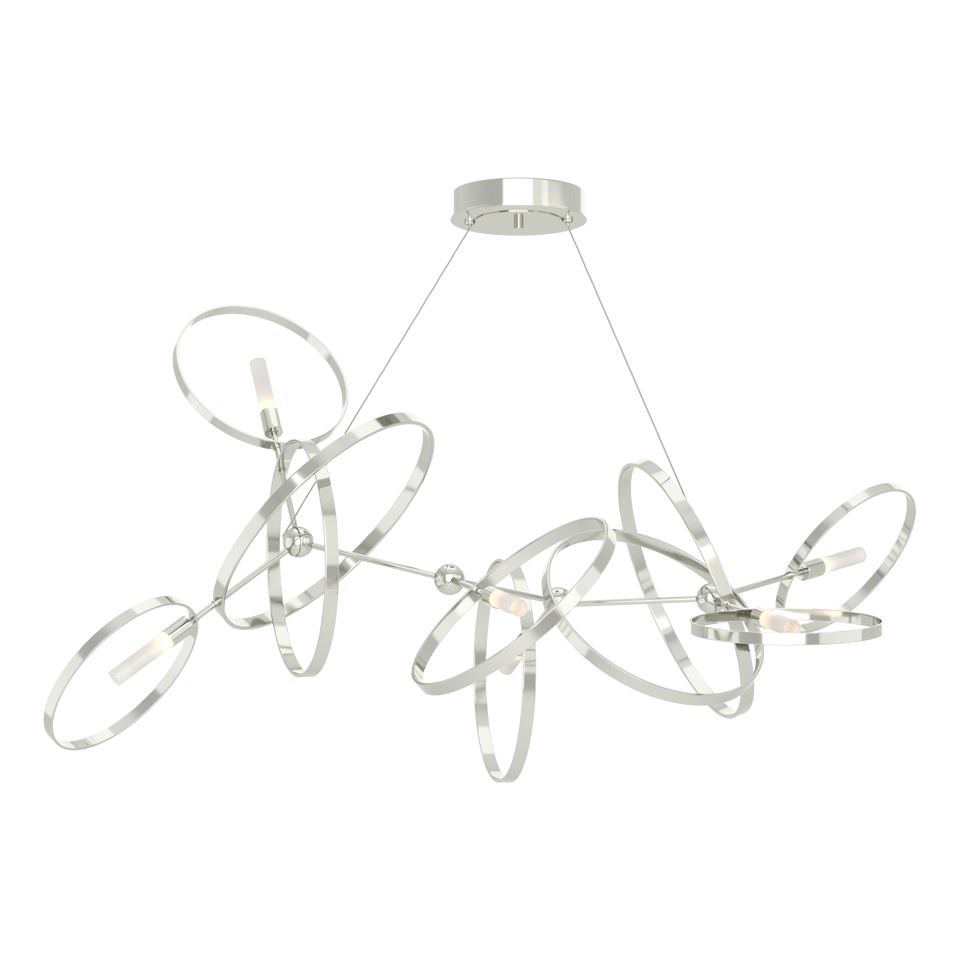 Celesse Pendant Light by Hubbardton Forge, Adjustable 35"-85", Dimmable, Multiple Finishes