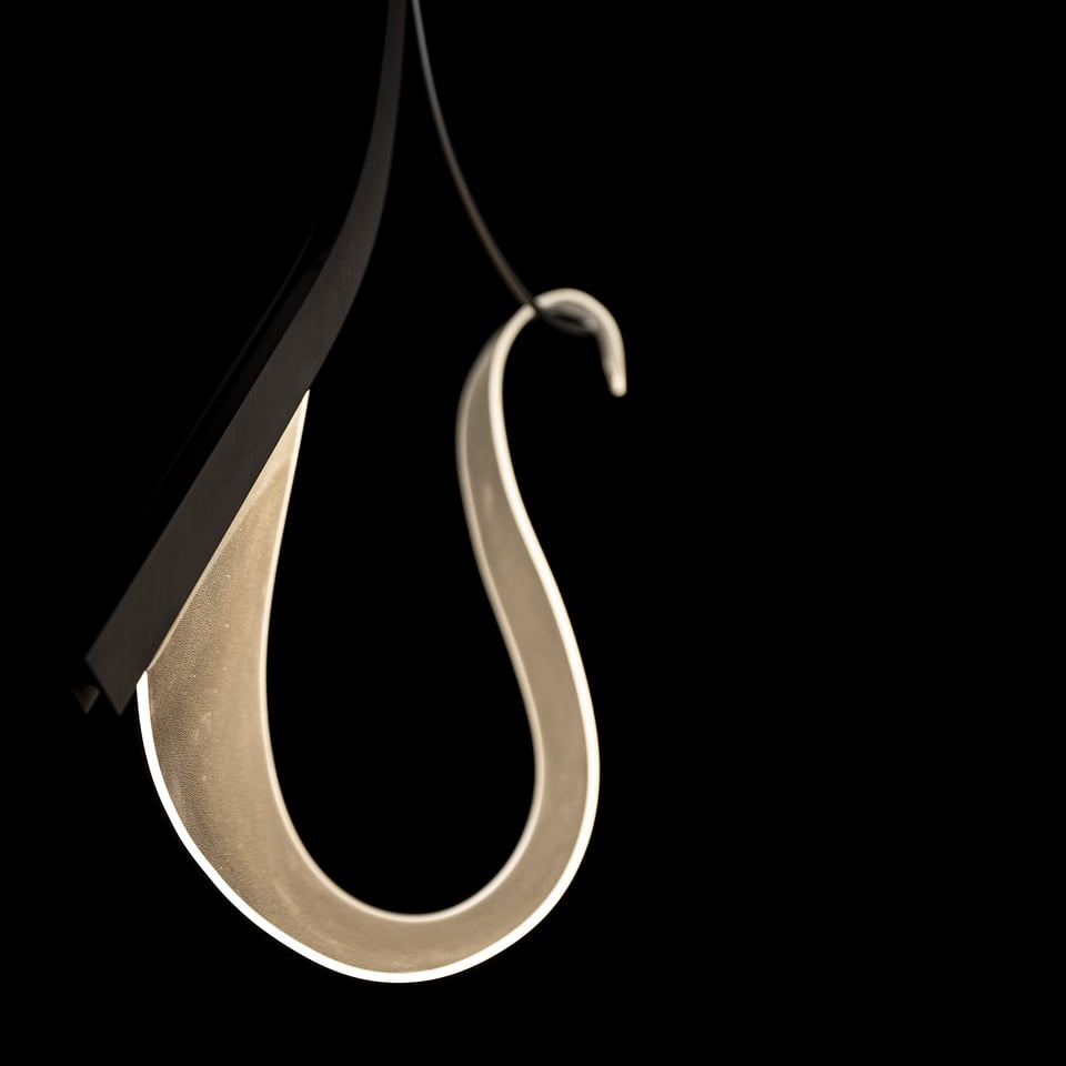 Hubbardton Forge Sling Pendant Light Fixture, Energy Efficient LED, Customizable Finish Options
