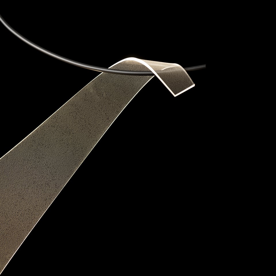 Hubbardton Forge Sling Pendant Light Fixture, Energy Efficient LED, Customizable Finish Options