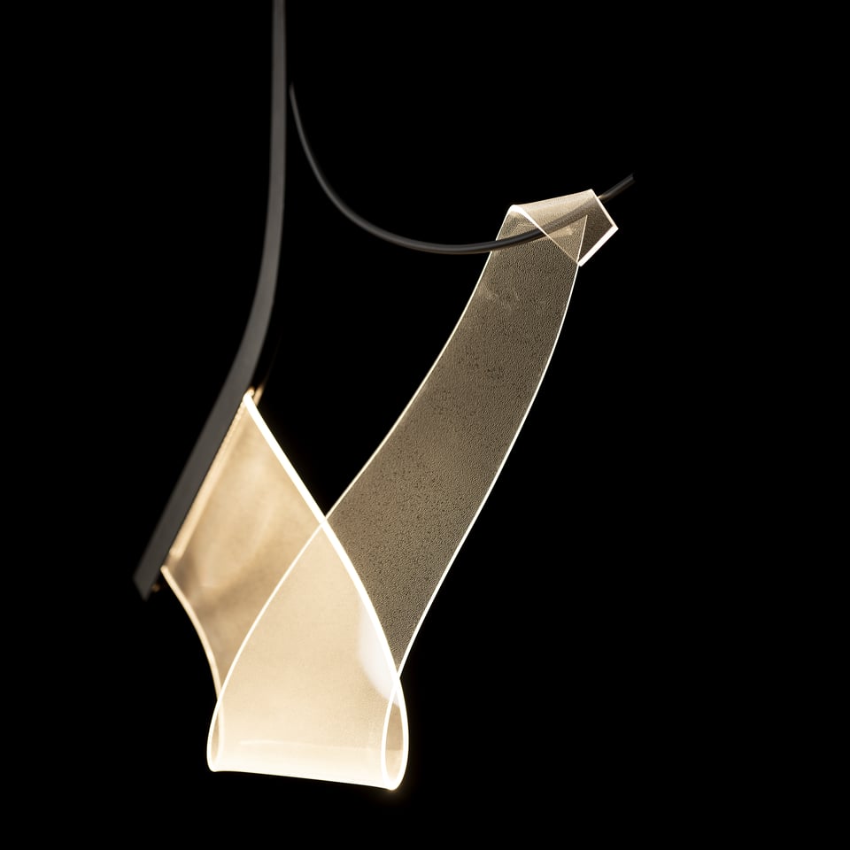 Hubbardton Forge Sling Pendant Light Fixture, Energy Efficient LED, Customizable Finish Options