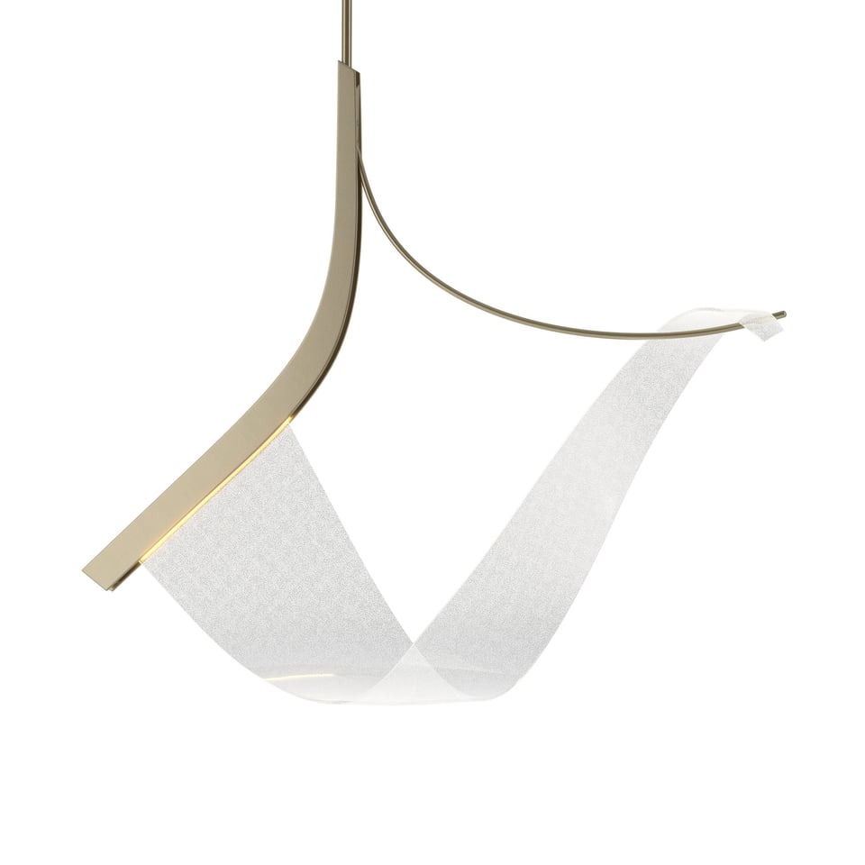 Hubbardton Forge Sling Pendant Light Fixture, Energy Efficient LED, Customizable Finish Options