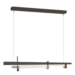 Hubbardton Forge Tenon LED Pendant Light, 25W Energy Efficient, 1150 Lumens, Dimmable, Glass Shade
