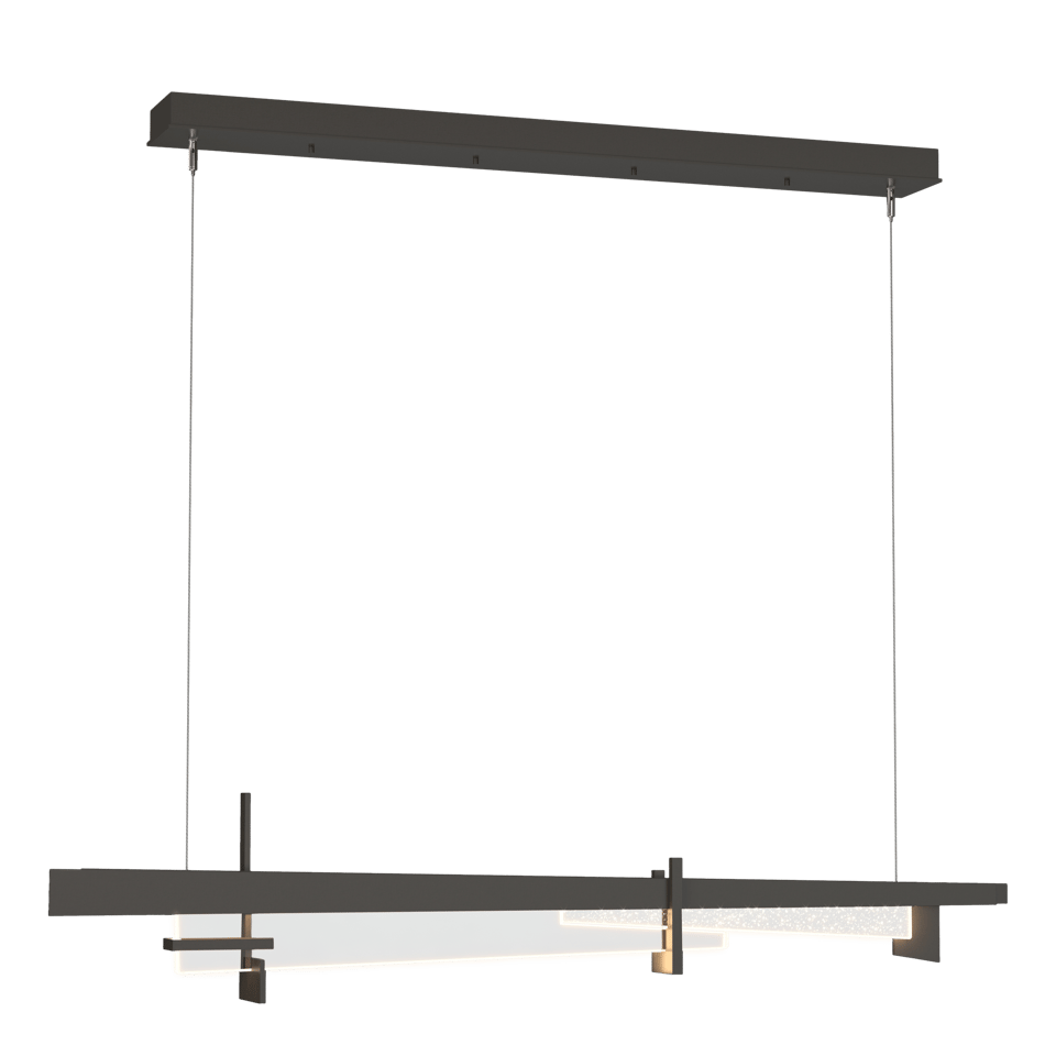 Hubbardton Forge Tenon LED Pendant Light, 25W Energy Efficient, 1150 Lumens, Dimmable, Glass Shade