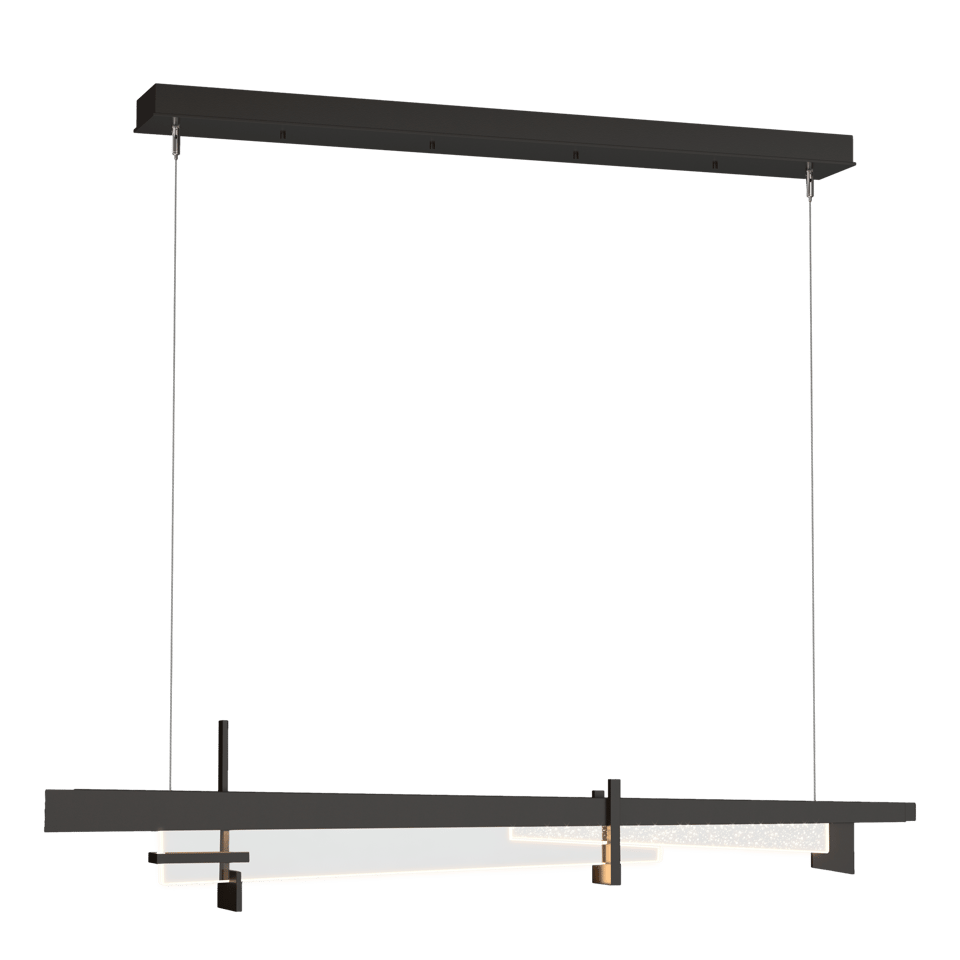 Hubbardton Forge Tenon LED Pendant Light, 25W Energy Efficient, 1150 Lumens, Dimmable, Glass Shade