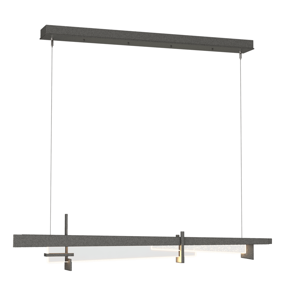 Hubbardton Forge Tenon LED Pendant Light, 25W Energy Efficient, 1150 Lumens, Dimmable, Glass Shade