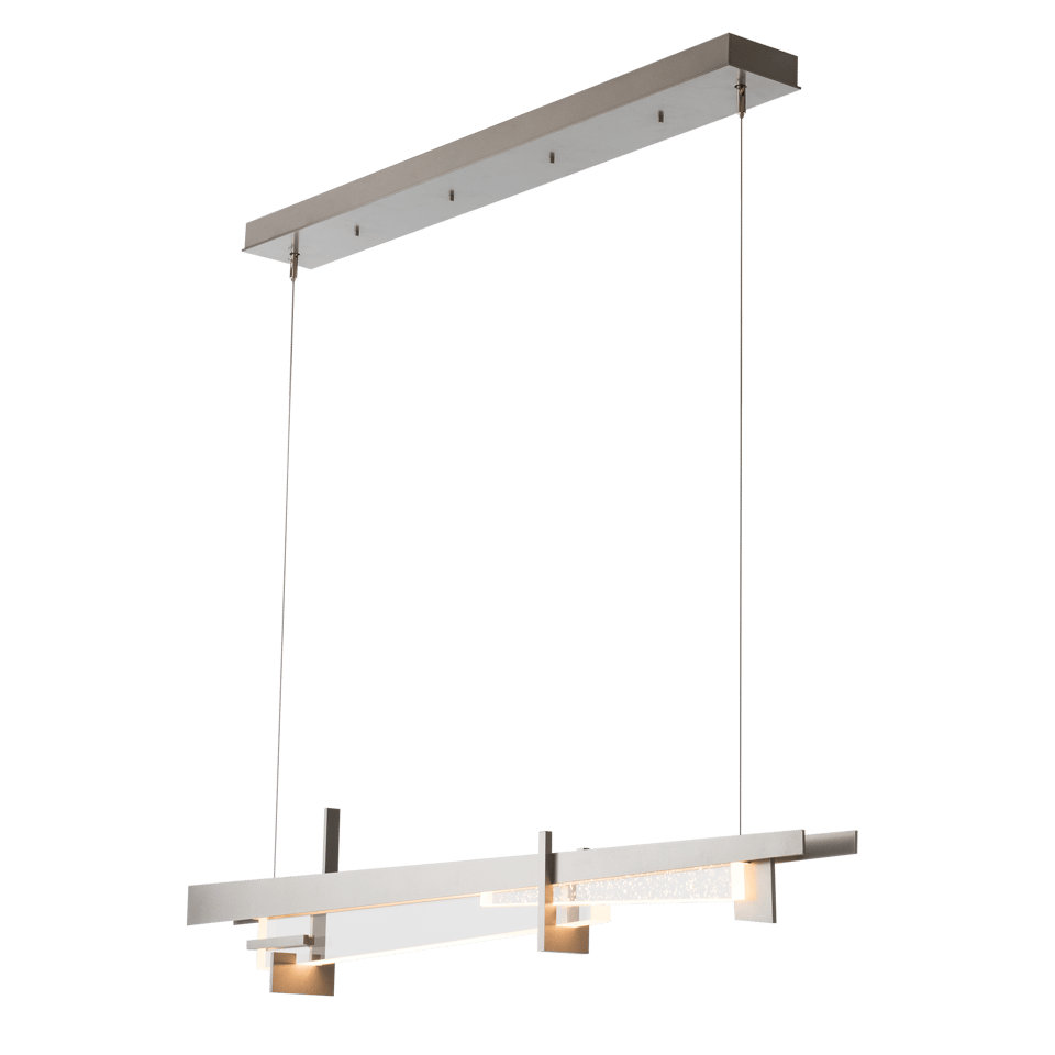 Hubbardton Forge Tenon LED Pendant Light, 25W Energy Efficient, 1150 Lumens, Dimmable, Glass Shade