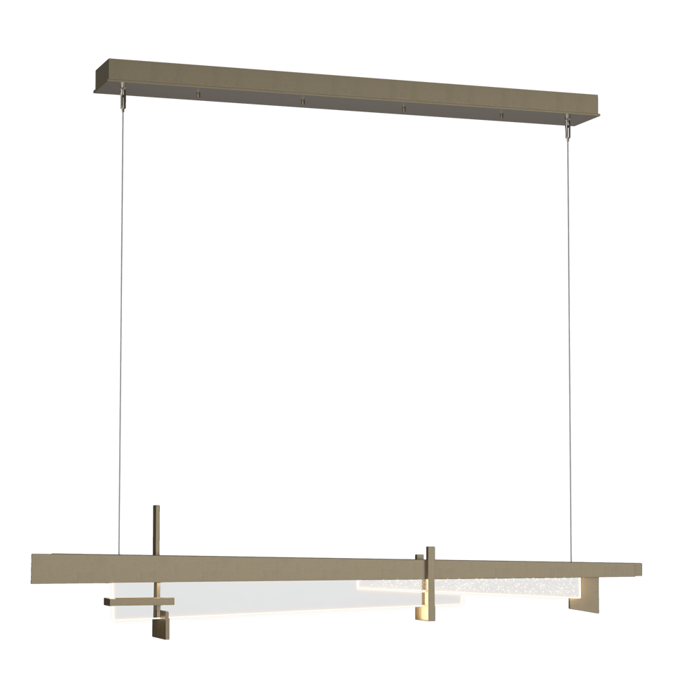 Hubbardton Forge Tenon LED Pendant Light, 25W Energy Efficient, 1150 Lumens, Dimmable, Glass Shade