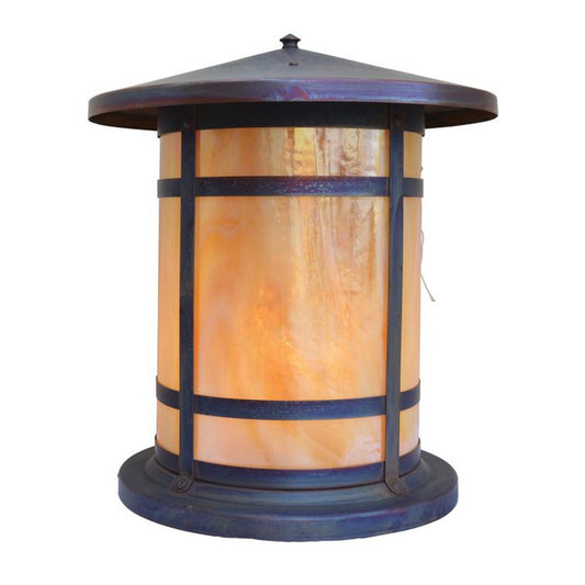 14″ Berkeley Long Body Column Mount - BC-14LGW-RC - Raw Copper by Arroyo Craftsman