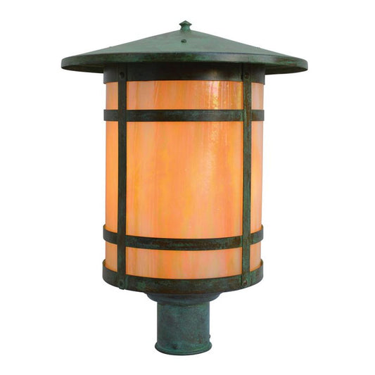 14″ Berkeley Long Body Post Mount - BP-14LGW-VP - Verdigris Patina by Arroyo Craftsman