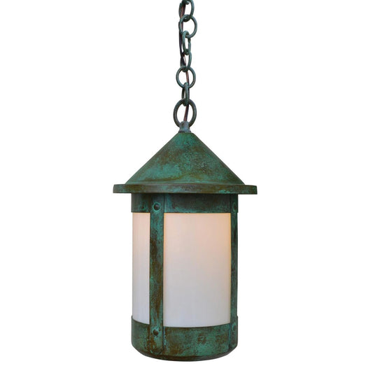 14″ Berkeley Tall-Long Body Pendant - BH-14TLWO-VP - Verdigris Patina by Arroyo Craftsman