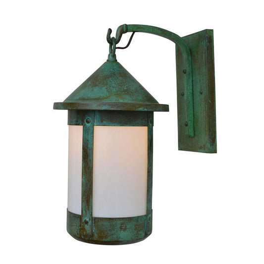 14″ Berkeley Tall-Long Body Wall Mount - BB-14TLWO-VP - Verdigris Patina by Arroyo Craftsman